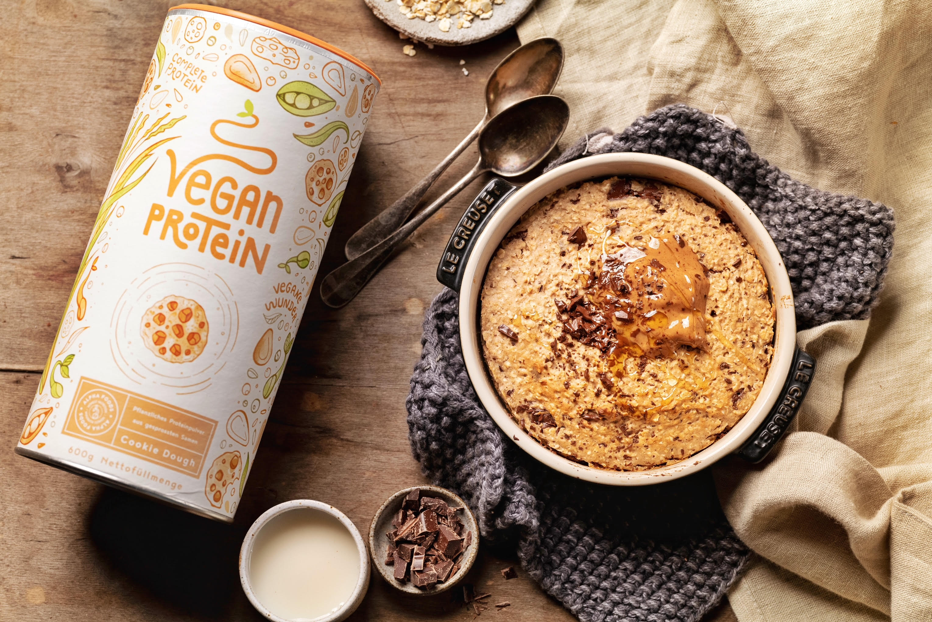 OVEN BAKED COOKIE-DOUGH PROTEIN PORRIDGE