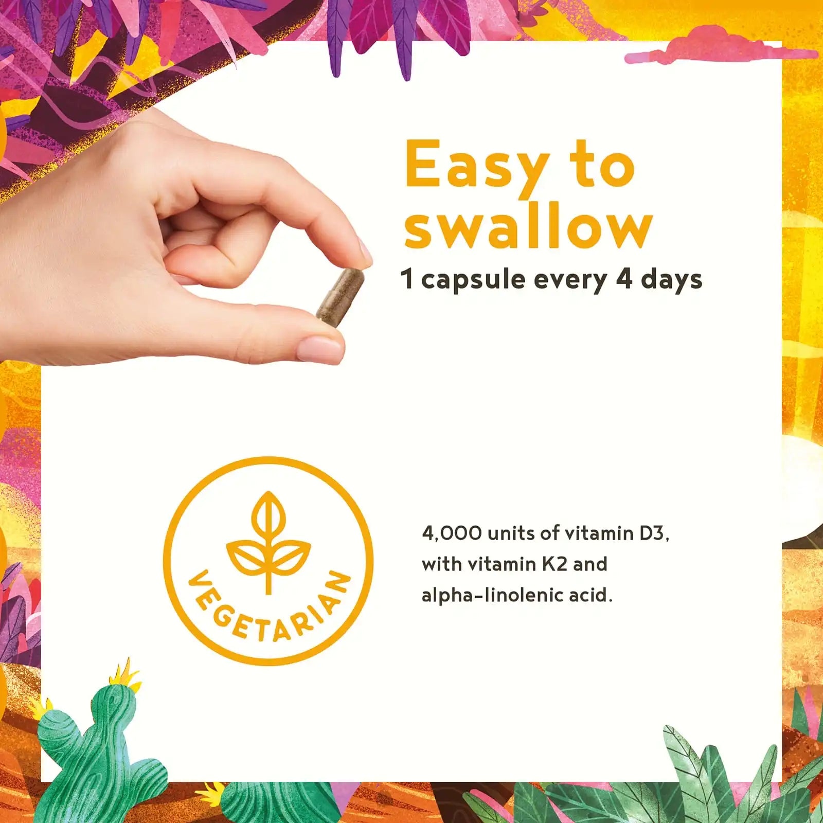 A+ Three - Sun Vitamins - Vitamin D3 & K2 - 4,000 IU