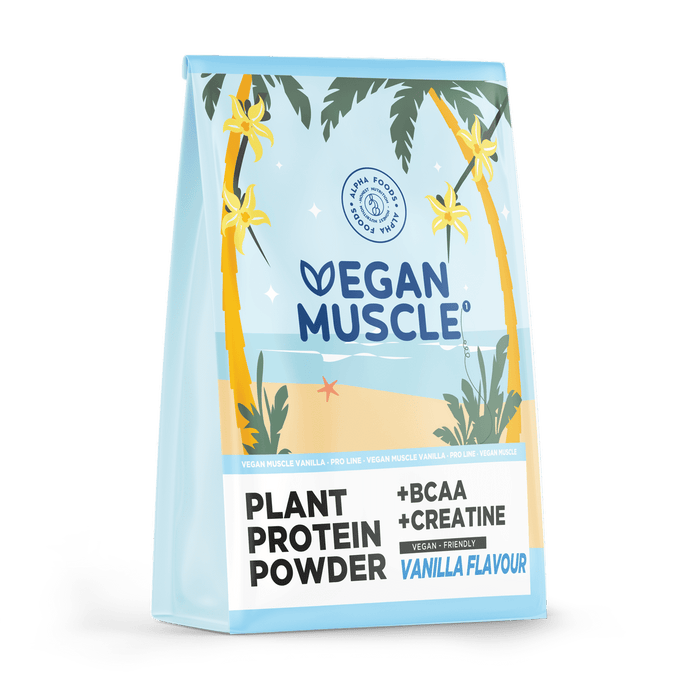 Vegan Muscle  - Creatine & BCAA Protein -  Vanilla Flavour