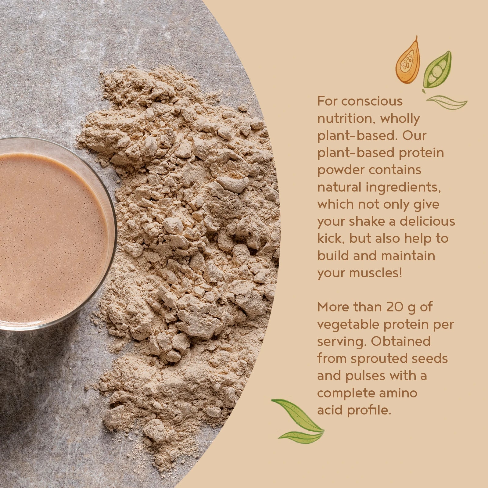 A+ Three - Vegan Protein - Chocolate Flavour 2x600g