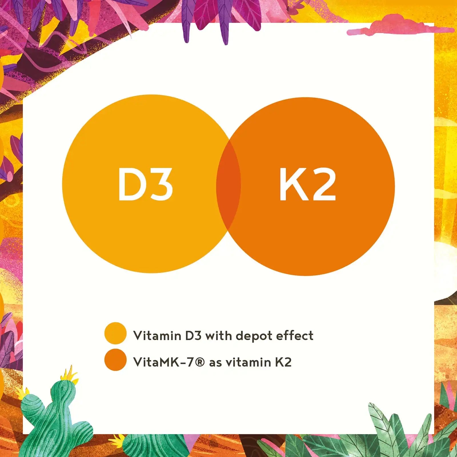 A+ Two - Sun Vitamins - Vitamin D3 & K2 - 4,000 IU