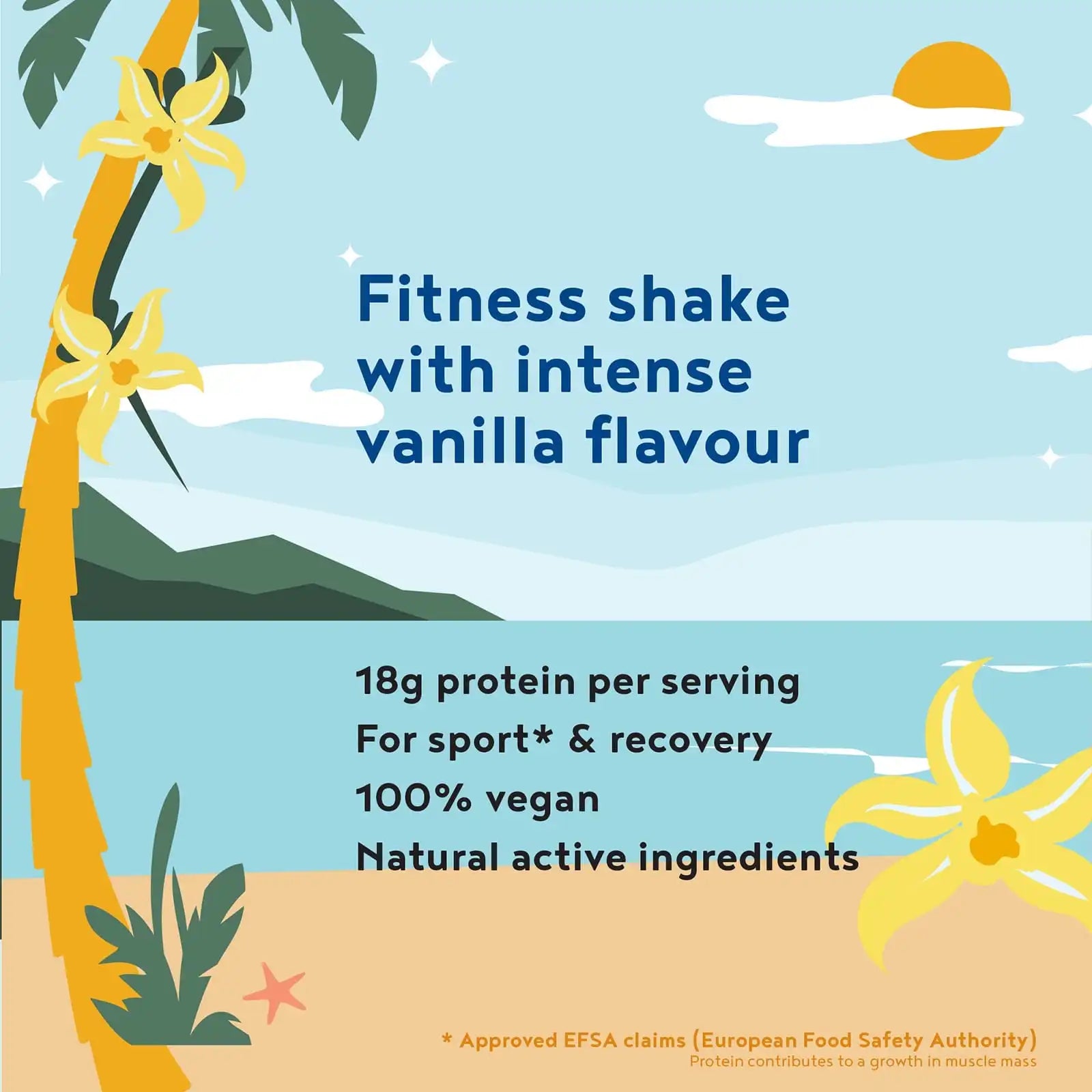 A+ One - Vegan Muscle  - Creatine & BCAA Protein -  Vanilla Flavour