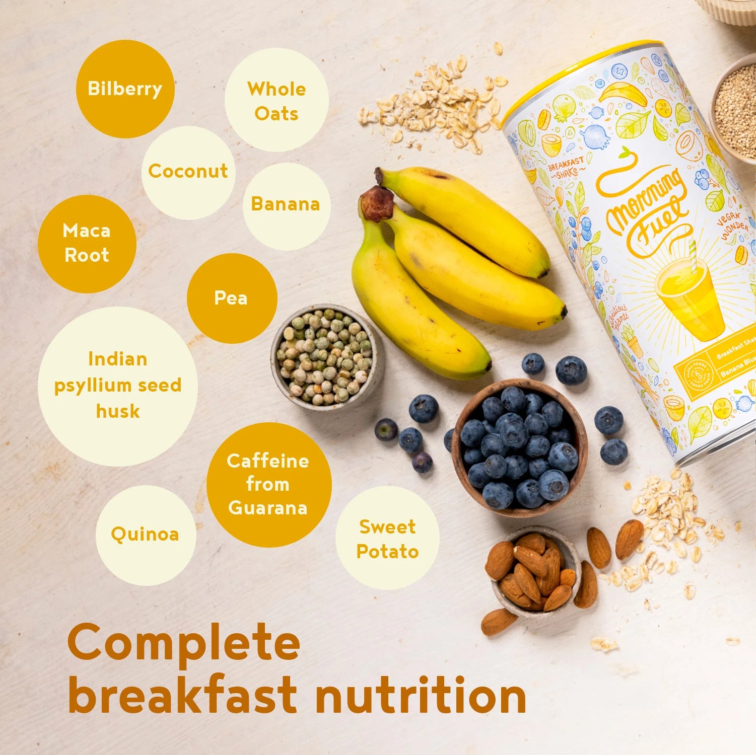 A+ One - Morning Fuel Breakfast Shake - Banana Blueberry