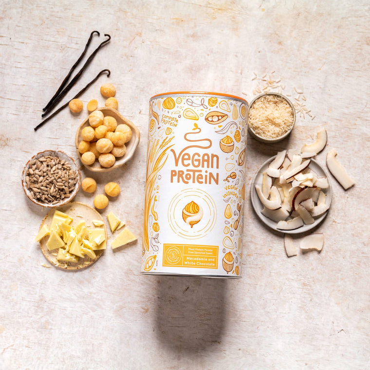 Vegan Protein Powder – White Chocolate Macadamia