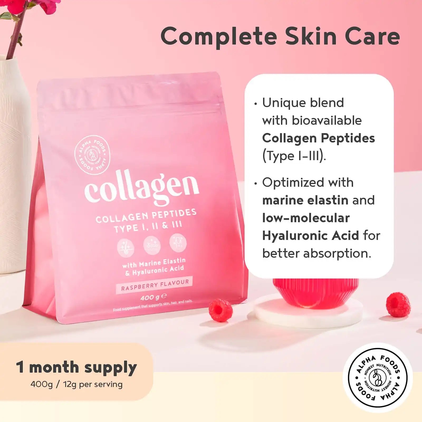A+ One - Raspberry Collagen