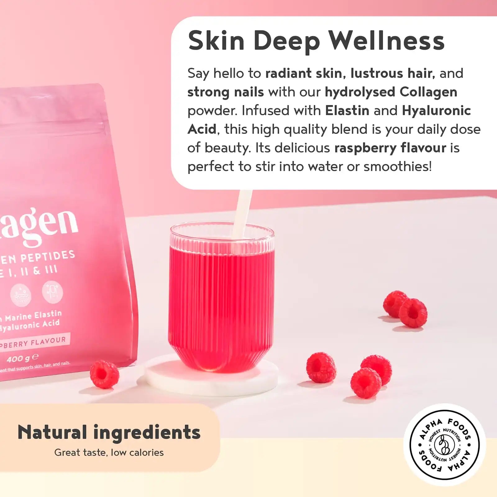 Raspberry Collagen | Alpha Foods