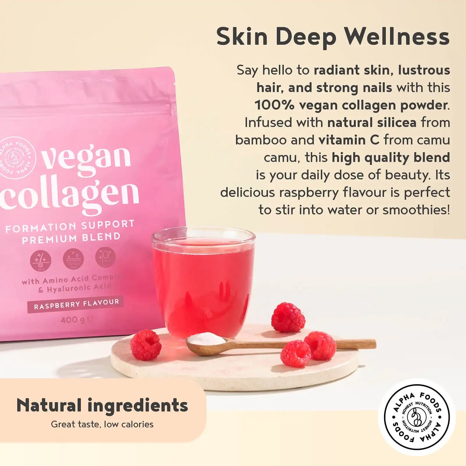A+ Two - Vegan Collagen - Formation Support - Raspberry-Flavour