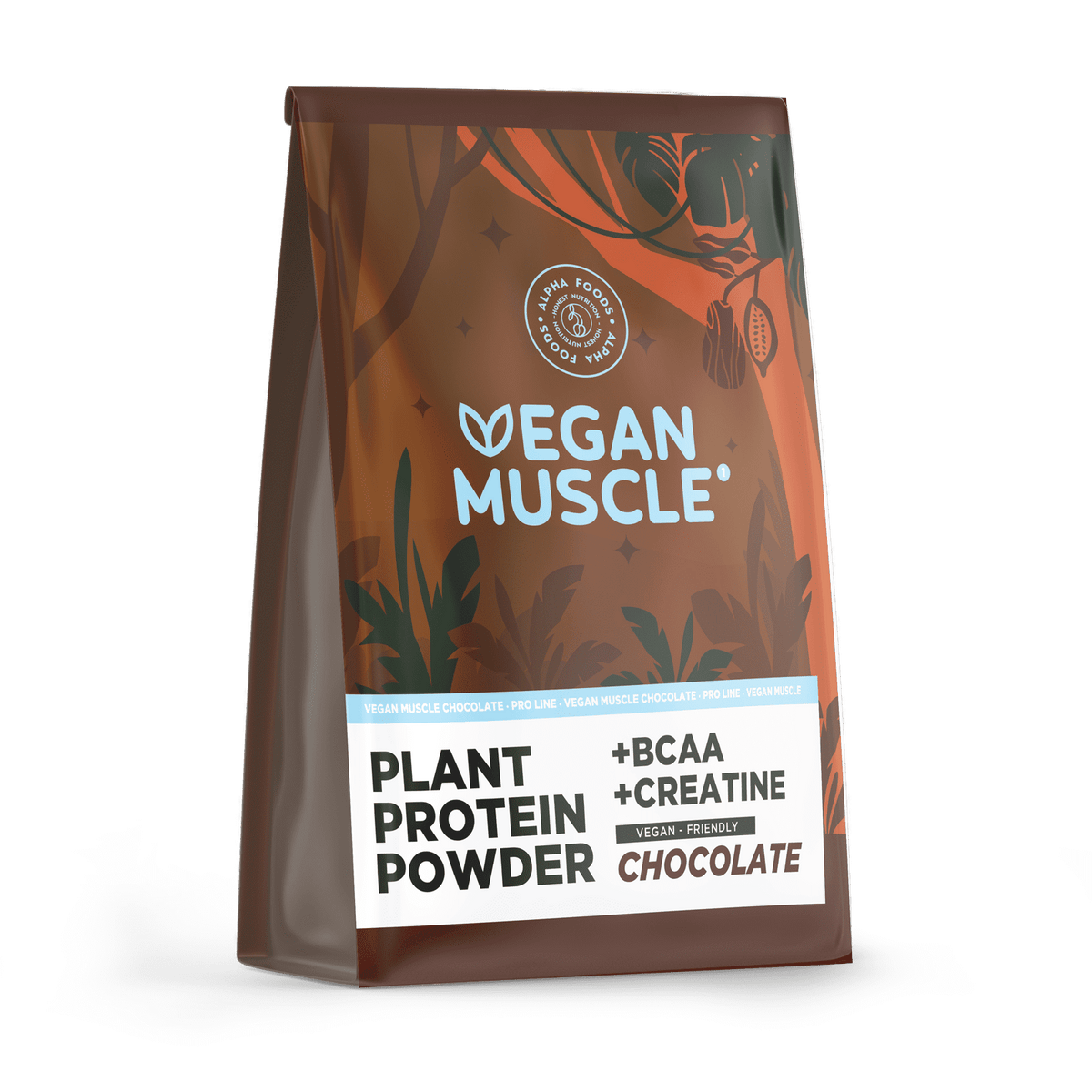 Vegan Muscle  - Creatine & BCAA Protein -  Chocolate