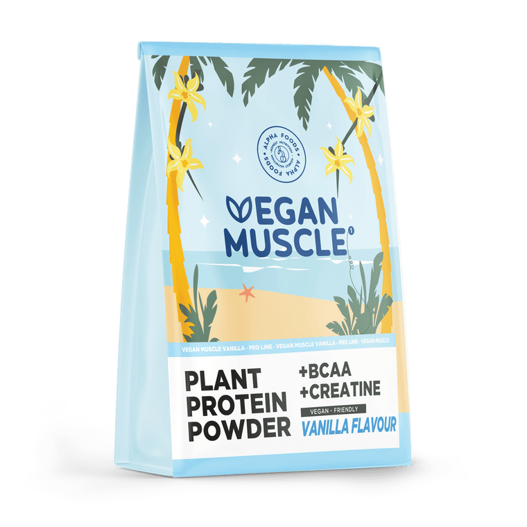 Vegan Muscle  - Creatine & BCAA Protein -  Vanilla Flavour