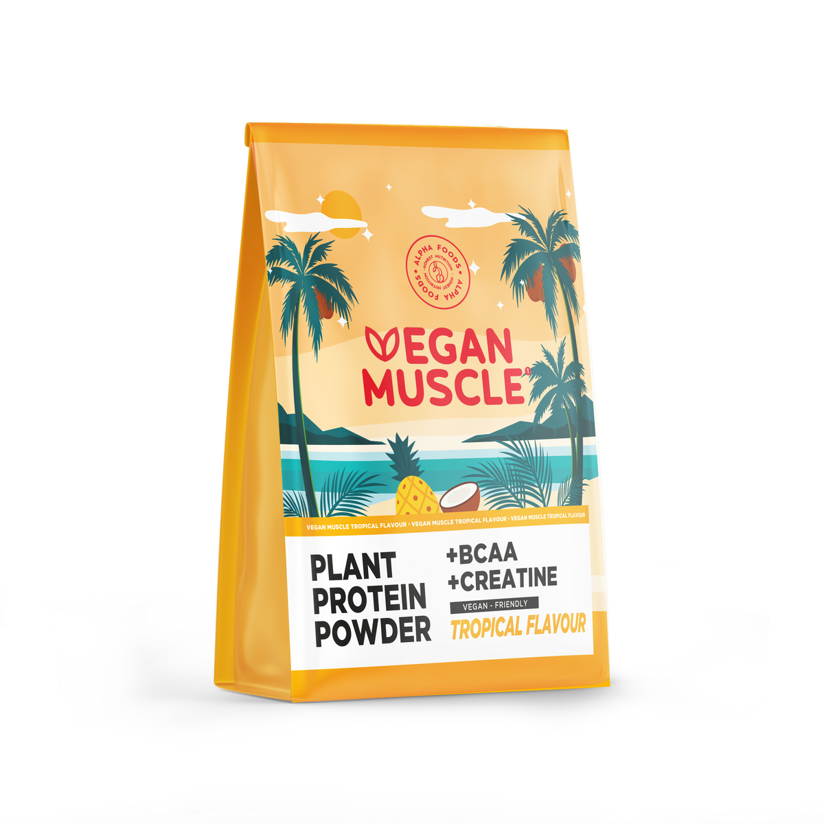 Vegan Muscle - Creatine & BCAA Protein - Tropical